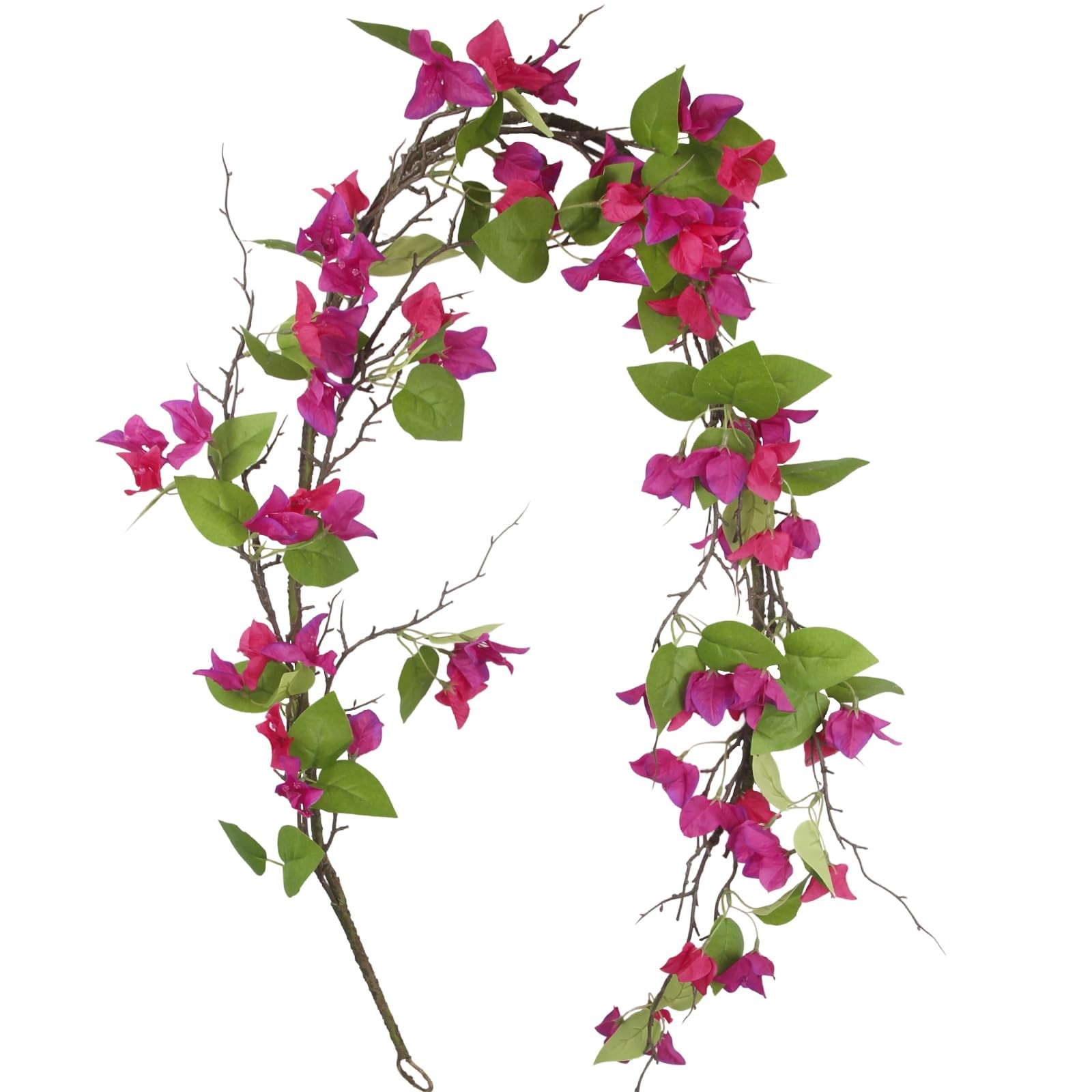 Artificial Bougainvillea Flowers Garland Fuchsia Silk Bougainvillea Vines UV …