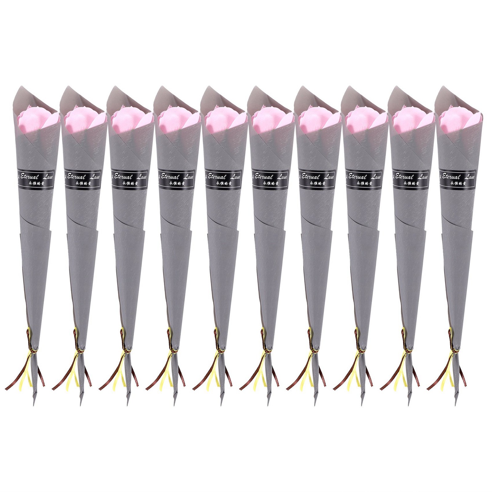 10Pcs Single Rose Simulation Korean Rose Soap Flower Valentine’S Day Gift1247