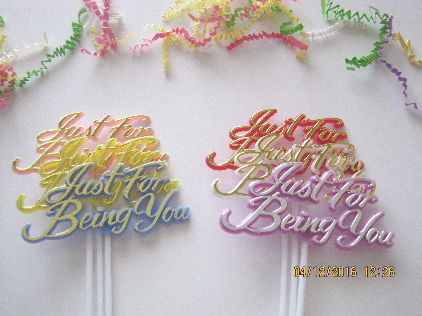Floral Picks JUST FOR BEING YOU Asst Colors Pk/6!
