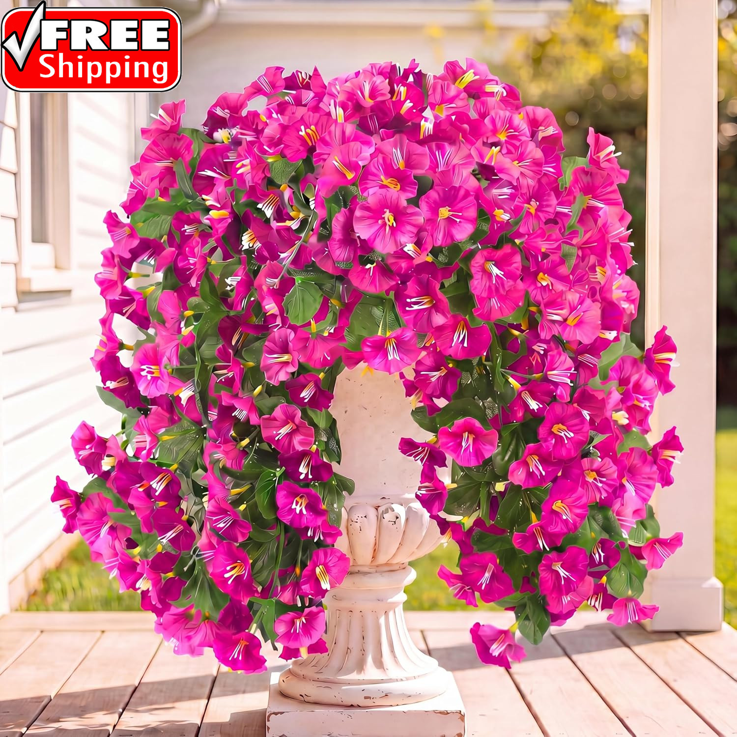 Artificial Fake Hanging Flowers Plants for Outdoor outside Spring Summer Decorat