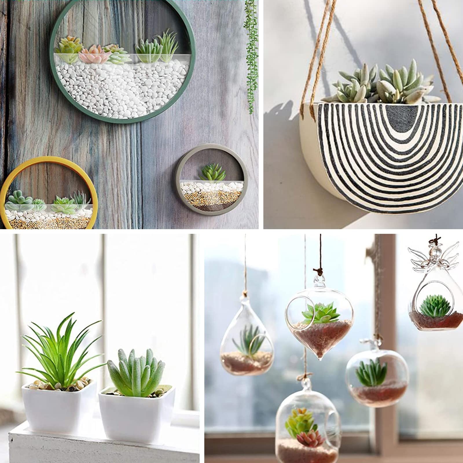 12 Pcs Artificial Succulents Mini Fake Plants Unpotted Faux Succulent for Cra…