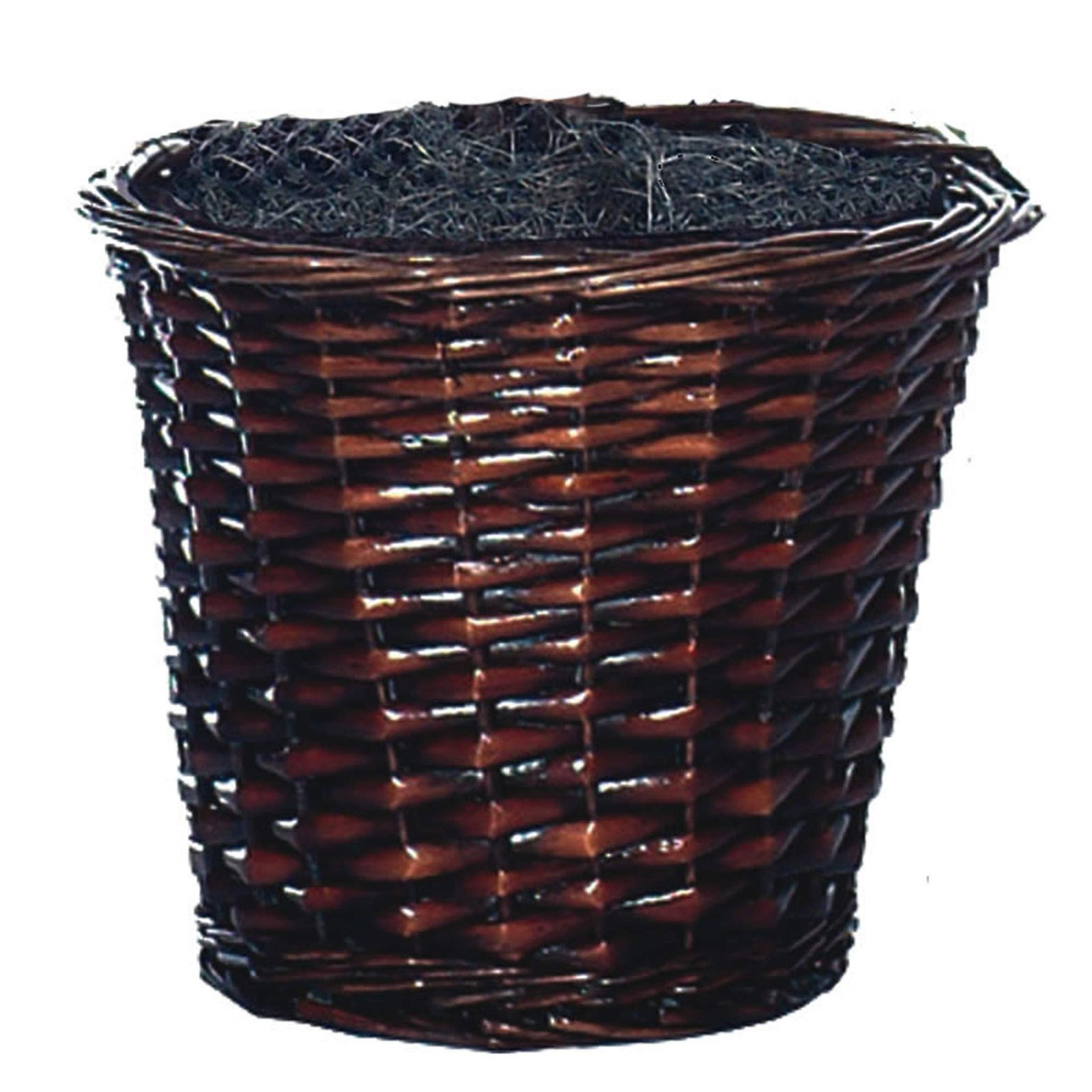 Vickerman 4′ Artificial Marginata Bush with Rattan Basket in Dark Green