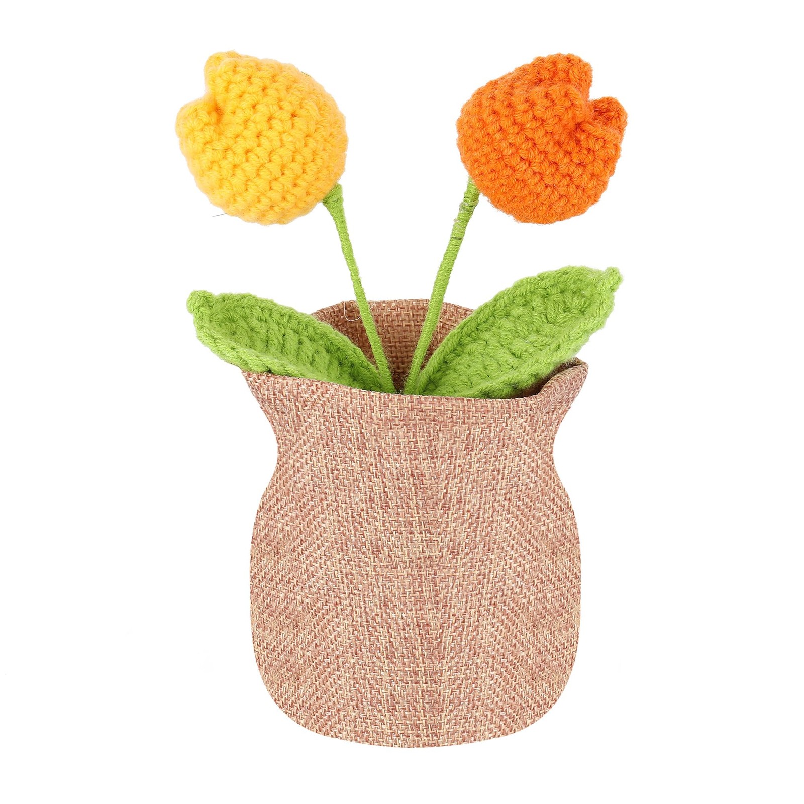 Nuthceia Crochet Flowers Potted for Gifts – Cute Desk Decor, Birthday