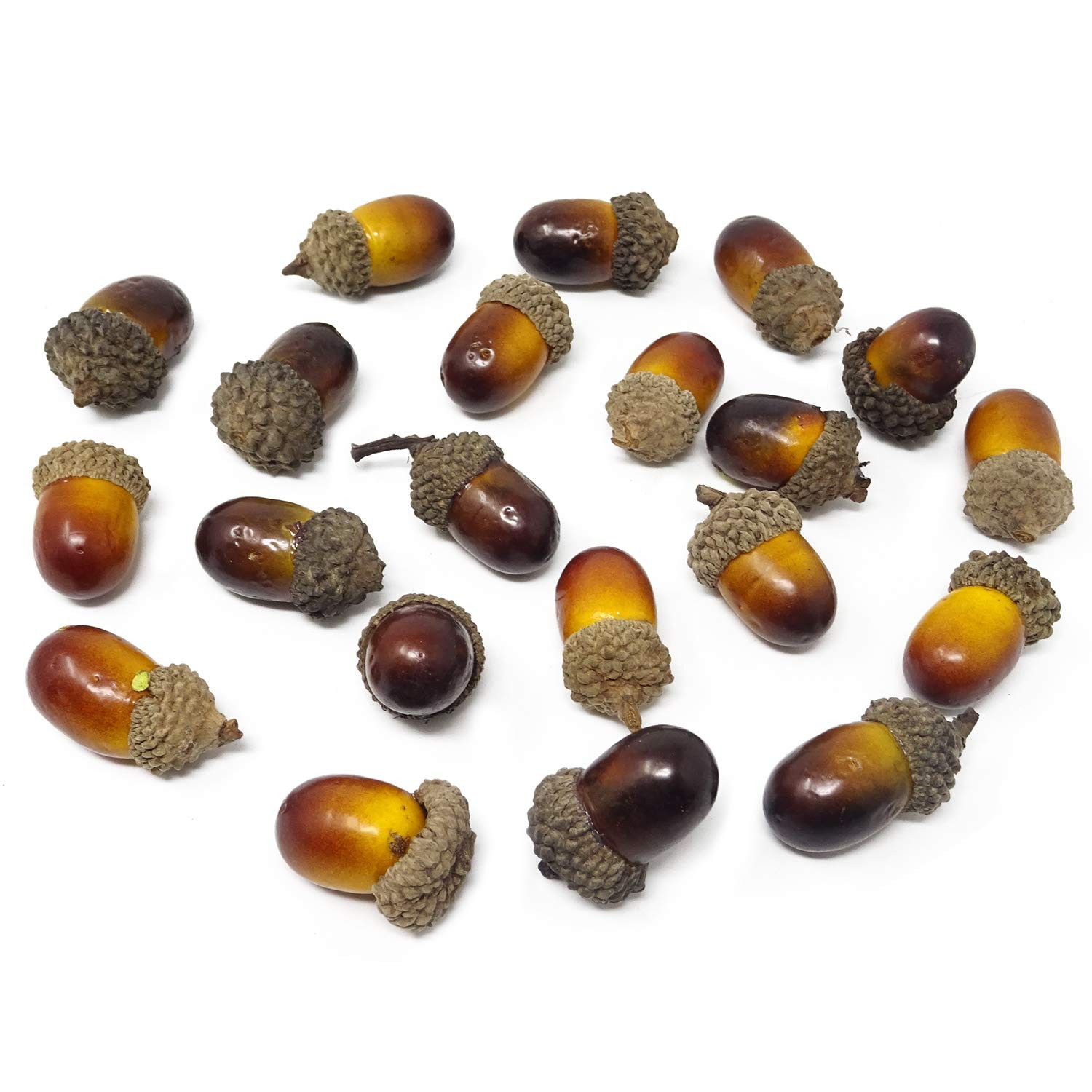 50PCS Lifelike Artificial Acorn Fake Nutty Craft Acorns with Acorn Cap Simula…
