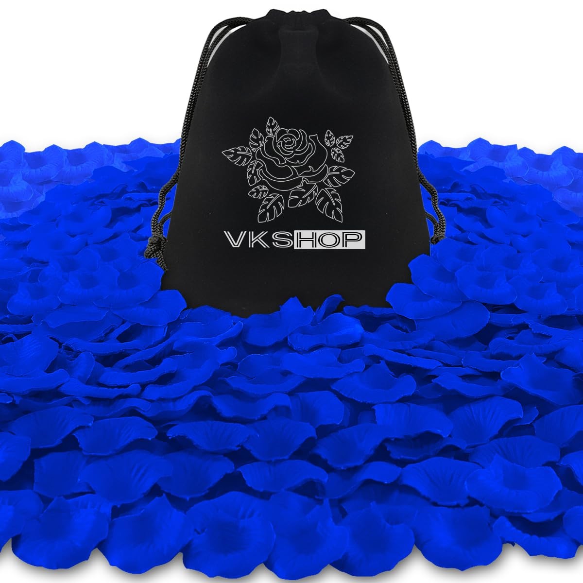 4500 Pack Blue Rose Petals,Artificial Roses Flower Petals for Romantic Night,…
