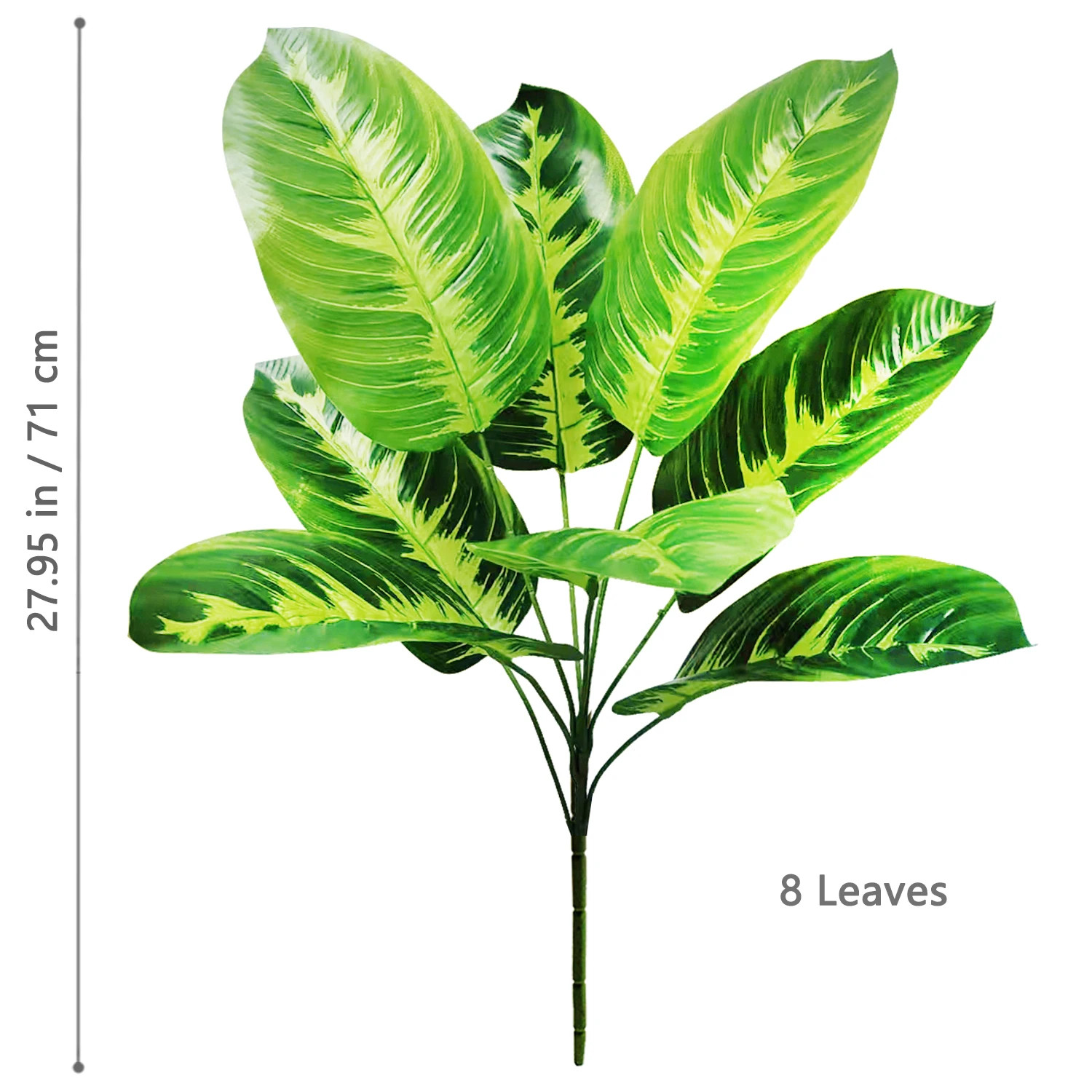 65-90-125Cm Large Tropical Palm Tree Fake Banana Plant Leaves Real Touch Strelit