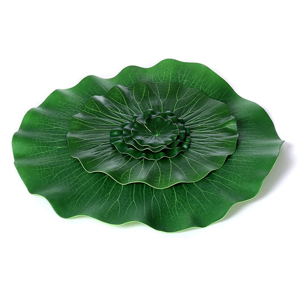 Superdream Artificial Realistic Lily Pads Floating Scenery Lotus Pods for Poo…