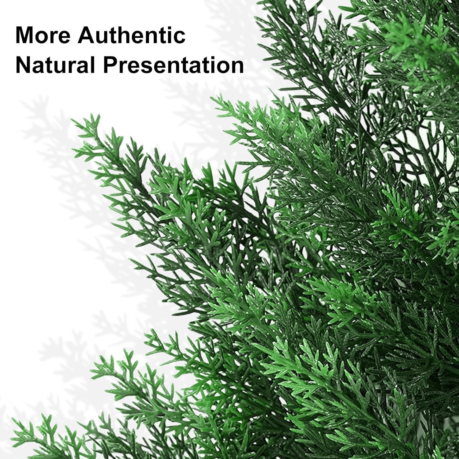 NEW 3FT Artificial Cedar Trees Set of 2 UV Resistant Faux Evergreen Decor