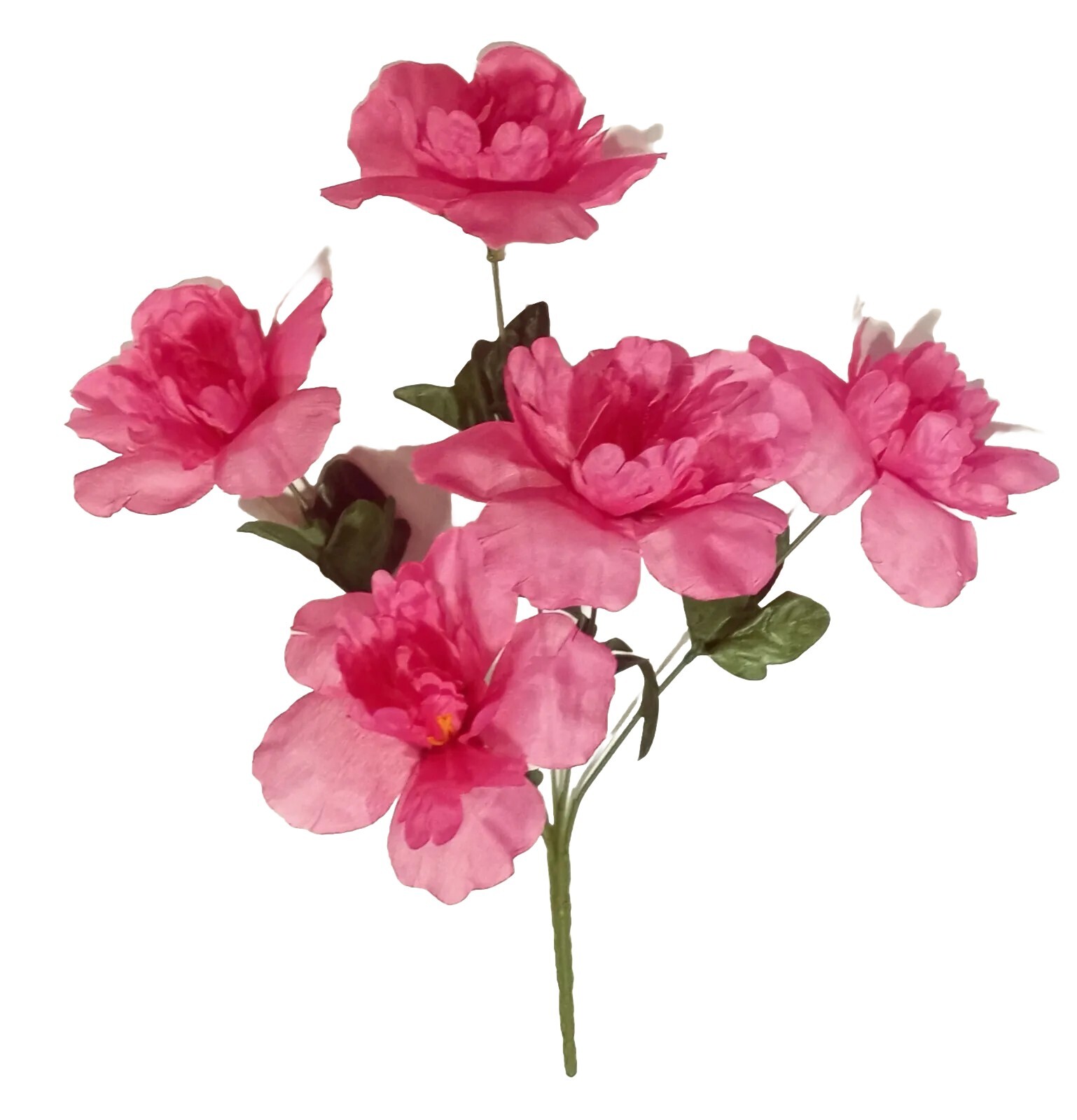 (Pack 24) 120 Fuchsia Peonie Silk Flower 12″ Bush Home Craft In/Outdoor Decor US