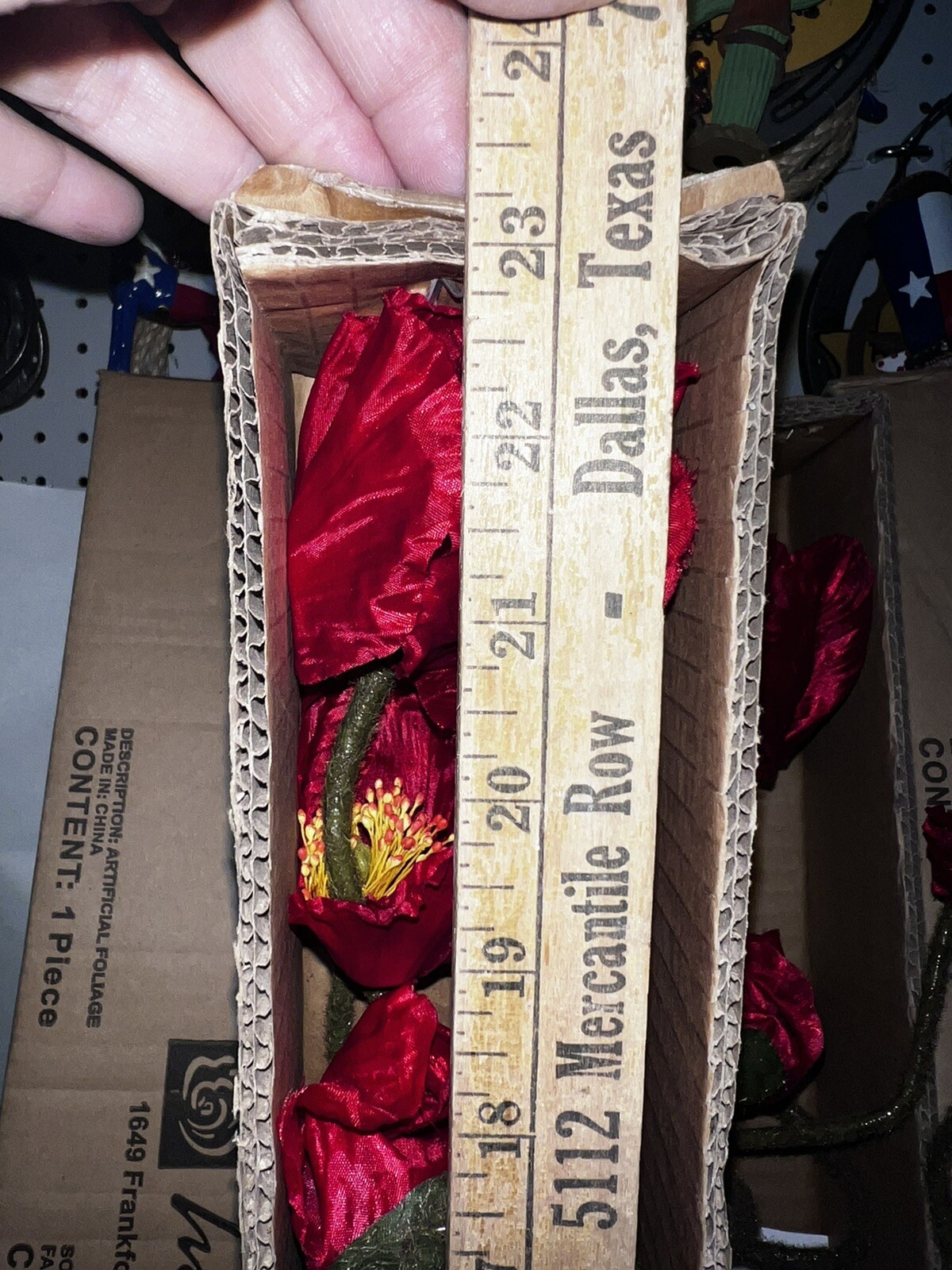 2 Box Lot Poppy Stunning Home interiors tall Red Silk Poppy Flowers