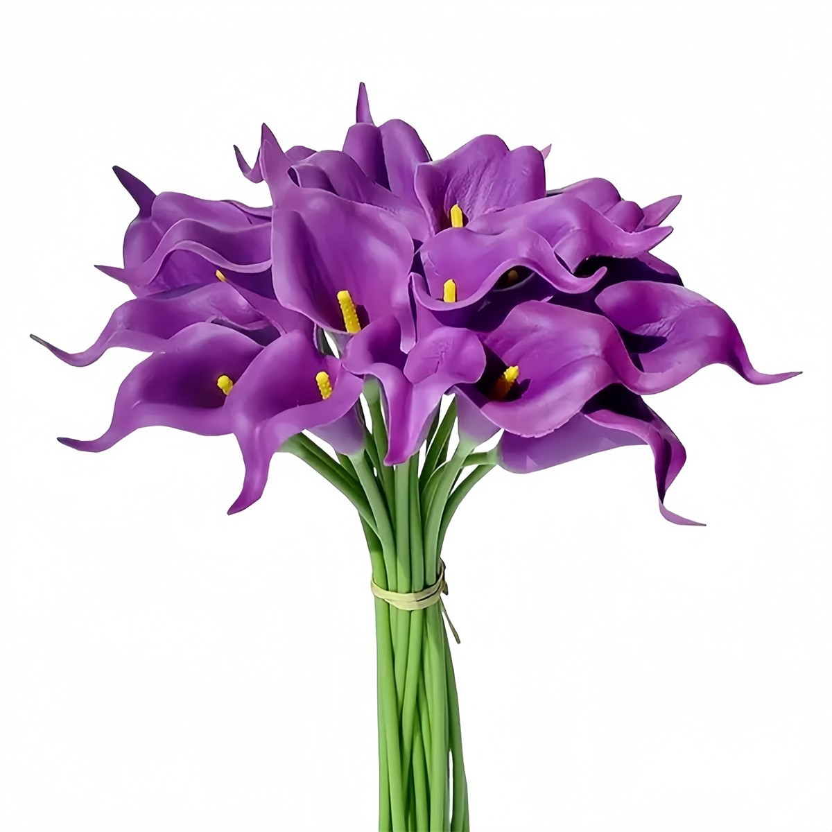 10Pcs PU Artificial Calla Lily Flowers for Wedding and Event Decoration