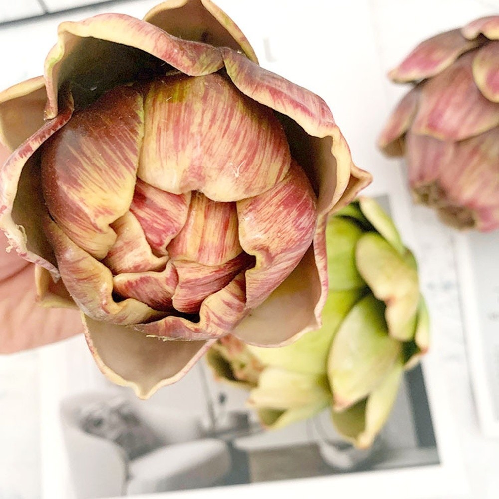 10.5 cm Tall Artificial Artichoke for Wedding Centerpiece For Kitchen Use