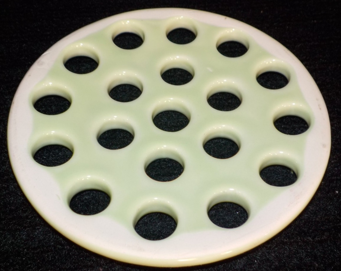 FLOWER FROG Ceramic Round TOP Insert for Vase, Bowl Floral Arranging Accessory