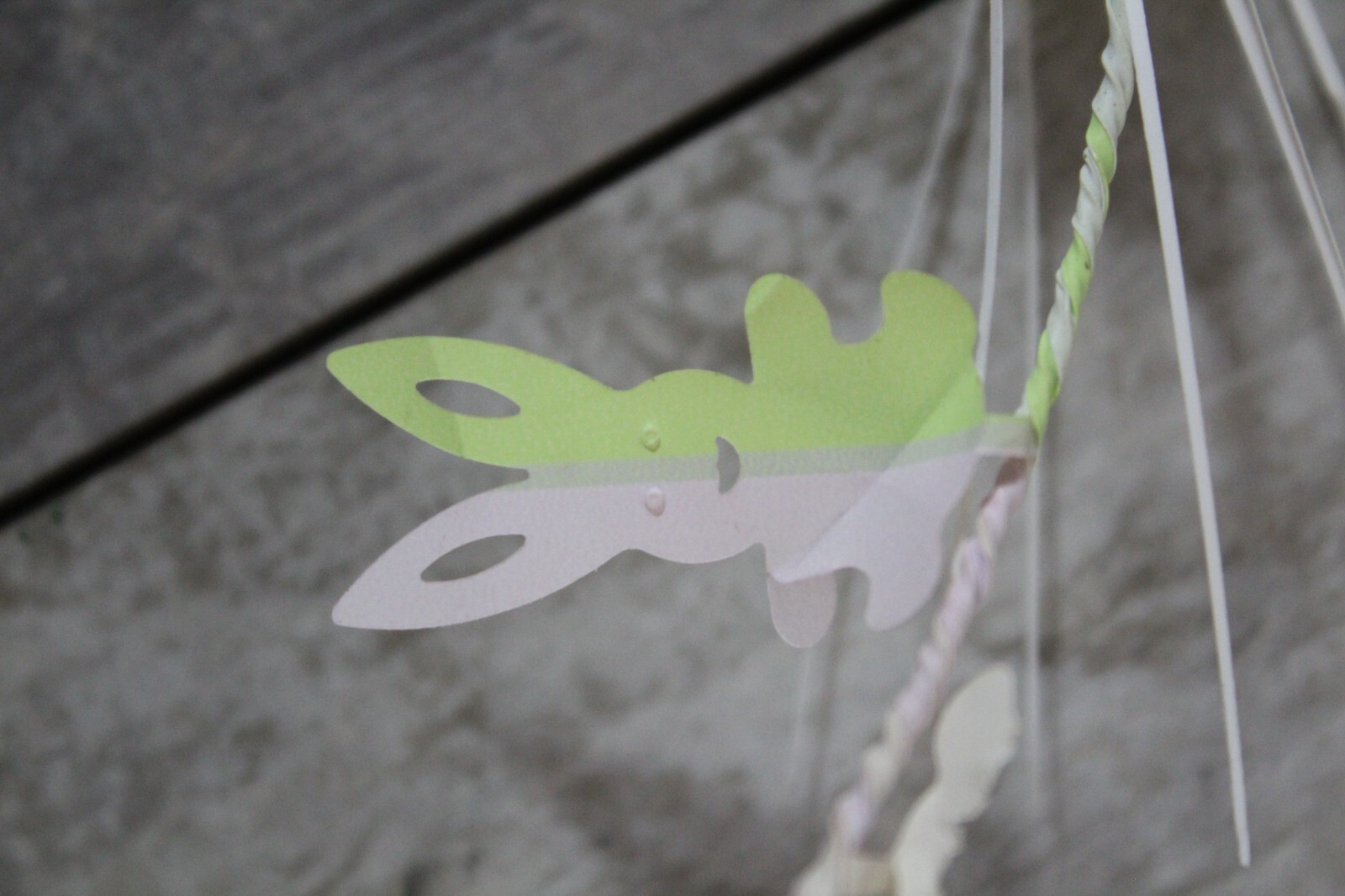 NoS Vintage Lot of 9 Easter Bunny Plastic Grass Floral Picks