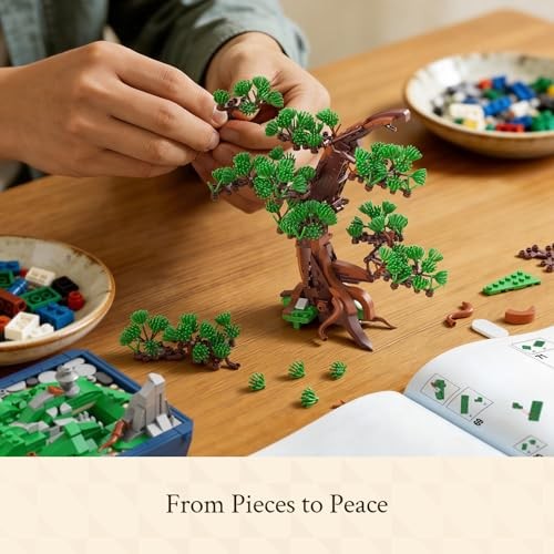 Wise Block Bonsai Tree Building Set, 950 pcs Pine Building Blocks, Model 1