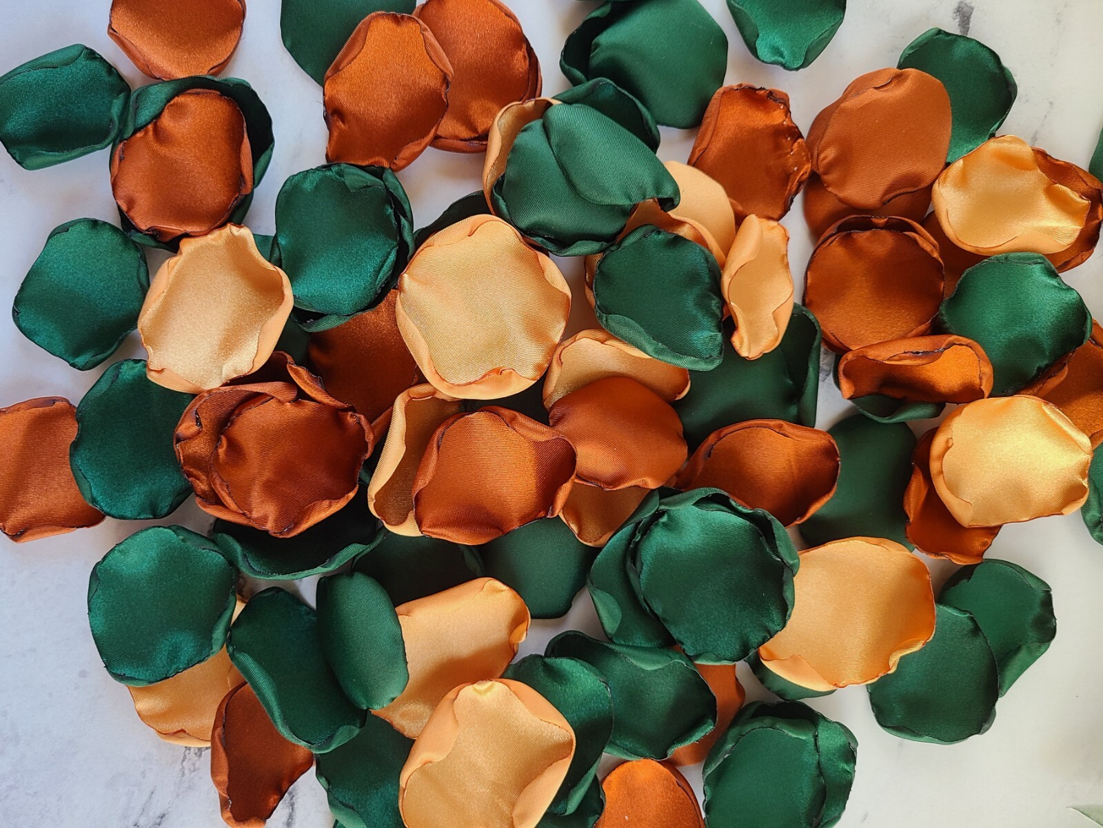 Emerald Rose Petals Terracotta Fall Wedding Decor Centerpiece Proposal Props