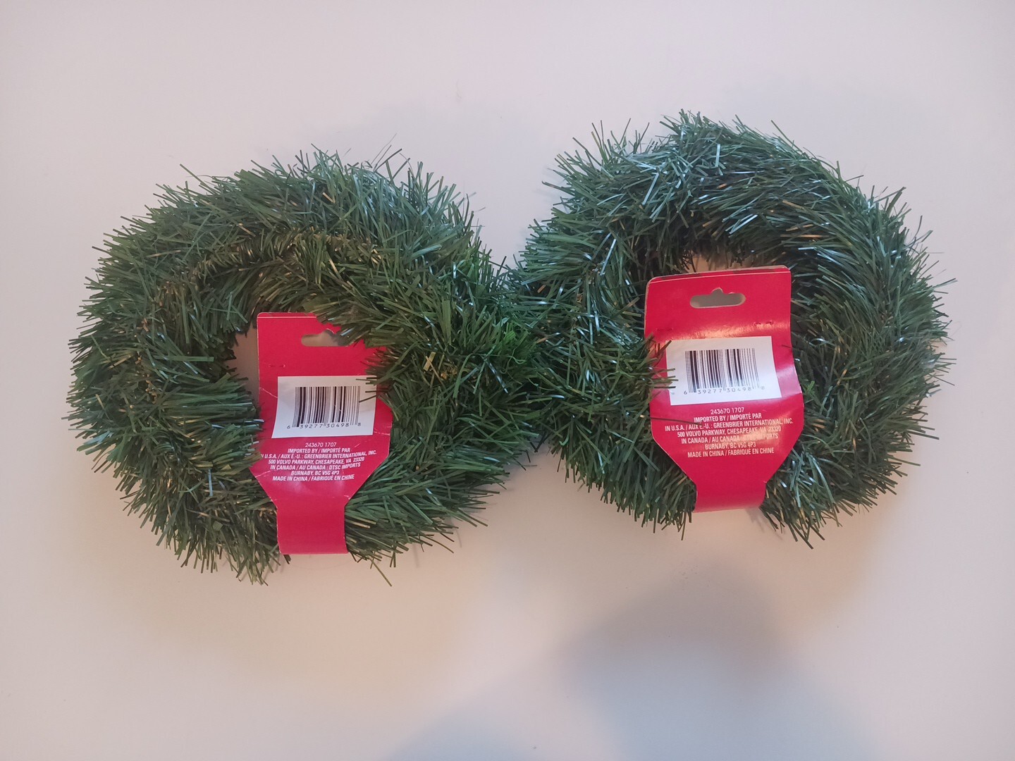 Christmas House 15 Ft Green Pine Garland (Pack of 2)