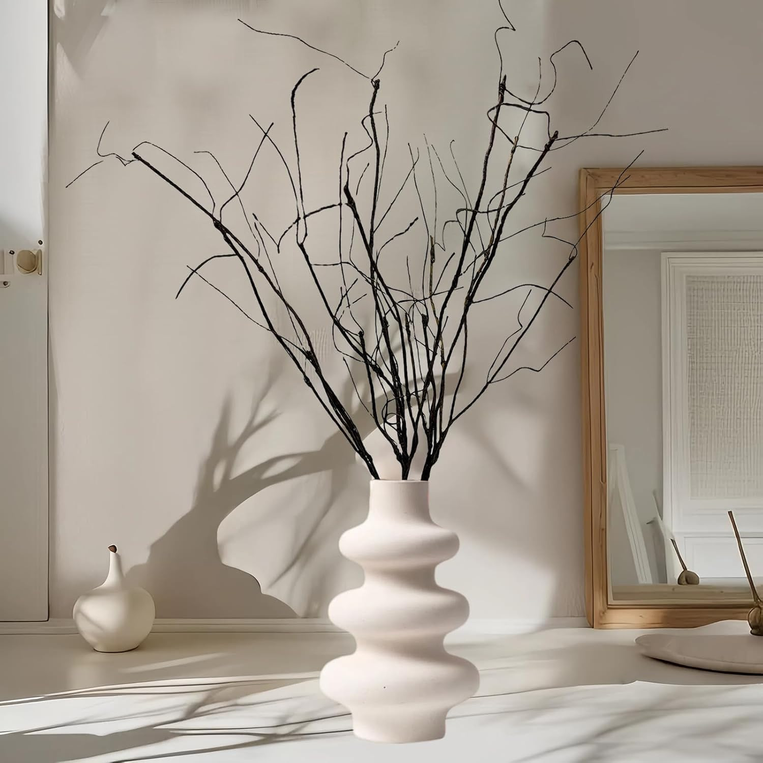Bendable Curly Willow Branches for Vase Stretchable Artificial Twigs for DIY Hom