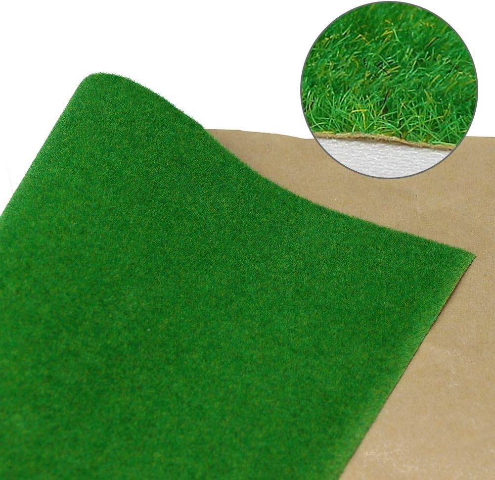 Realistic Model Grass Mat 40x100cm DIY Scenery Craft Mat for Train Layouts
