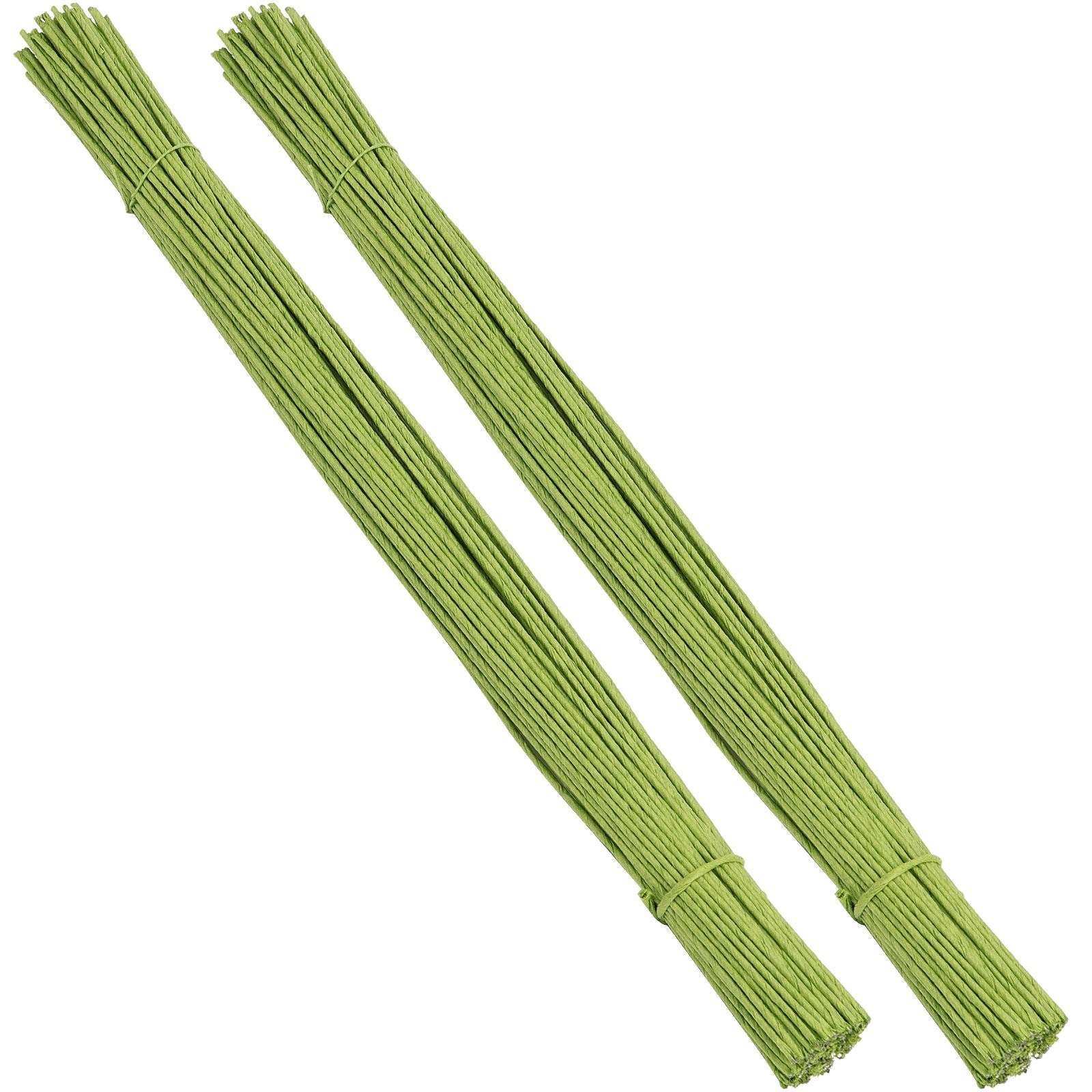 200 PCS 14 Gauge Green Floral Stem Wire 15.75″ for DIY Flower Arrangements & Cra