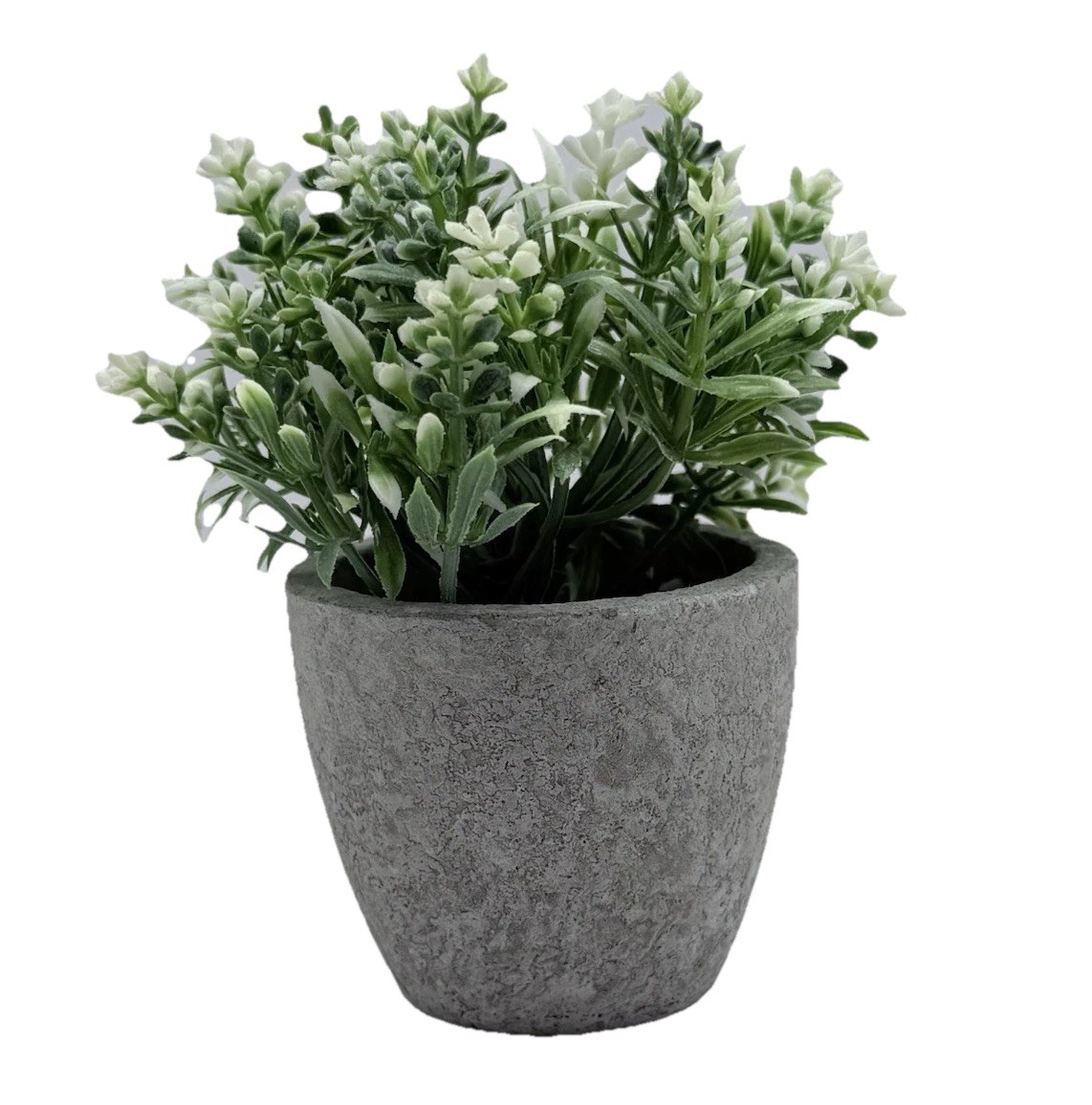 4 pcs Artificial Potted Fern Houseplant , Green Plastic Centerpiece 3*1.5 In