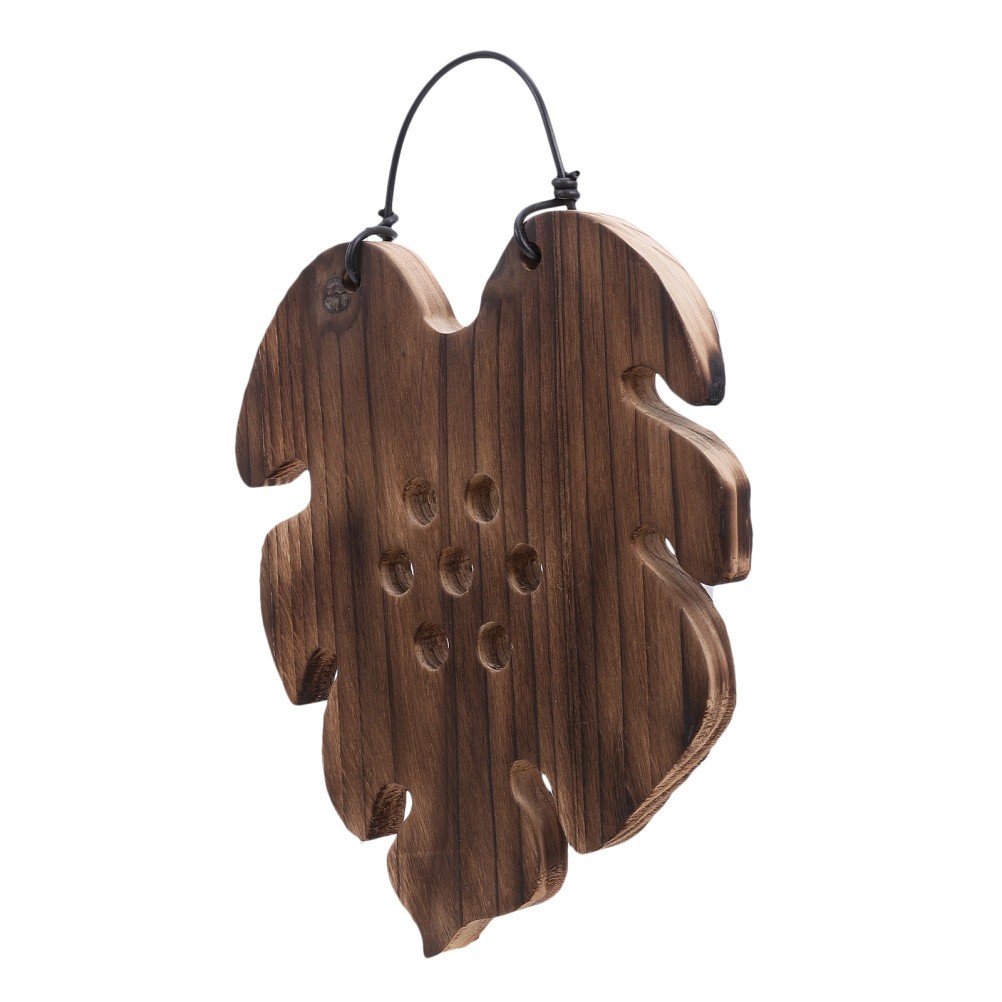 Wooden Wall Mounted Fern Planter Reusable Indoor Orchid Display Brown Board