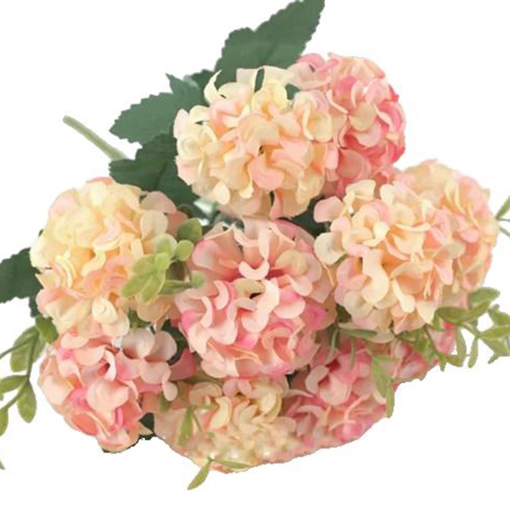 Lifelike White Hydrangea Artificial Flower Bouquet Perfect for Weddings