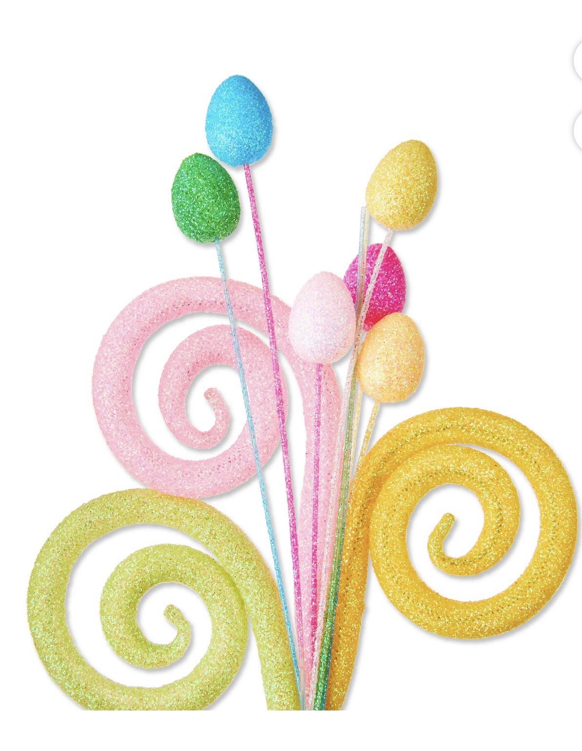 Easter Floral Picks Eggs Clip On With Arrangement Centerpiece Gift Decor Crafts