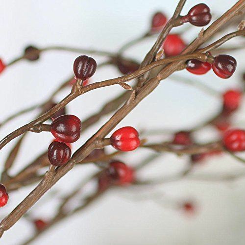 Factory Direct Craft 36 Inch Artificial Dark Red and Burgundy Berry Twig
