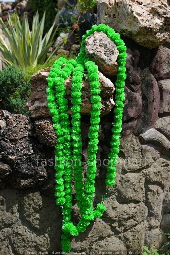 10 PC Artificial marigold indian Event Wedding Flower Garlands Vine Decorative