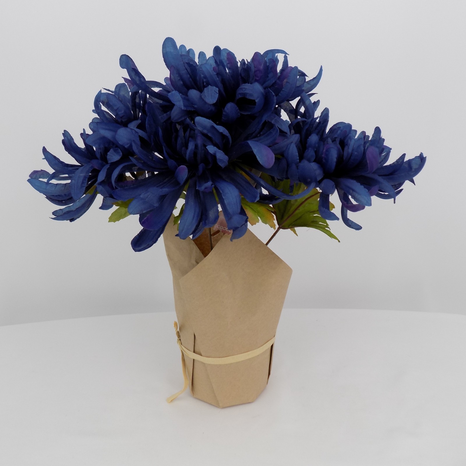 Ashland Fall Potted Flower Dark Blue Chrysanthemum Artificial Faux Decor 13″