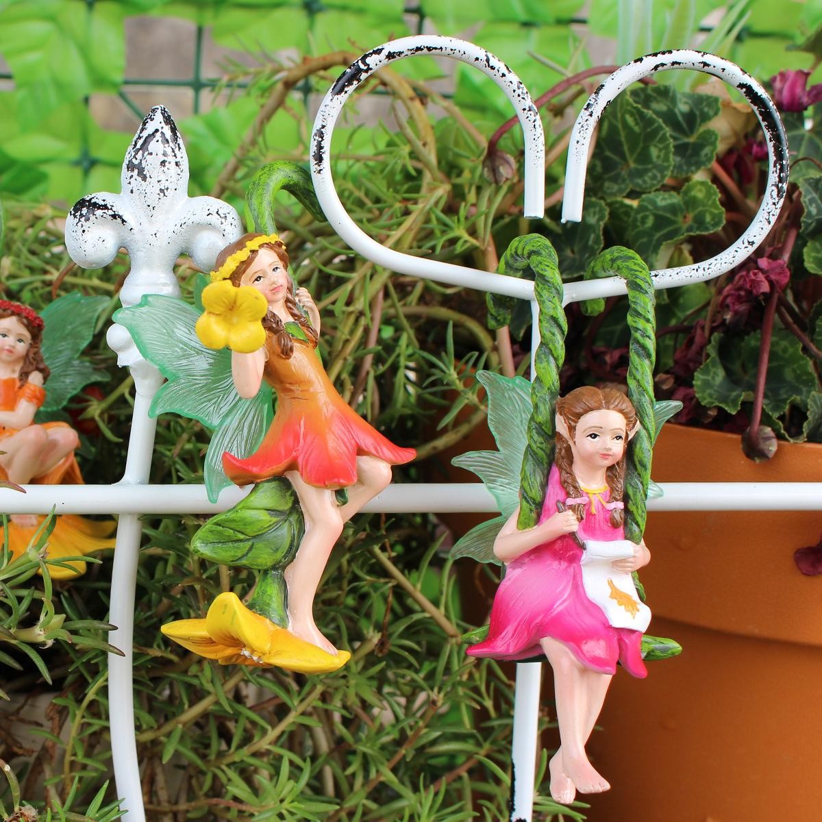 3pc Tree Vine Flower Fairy Diy Garden Bonsai Pendant Home Decor Craft