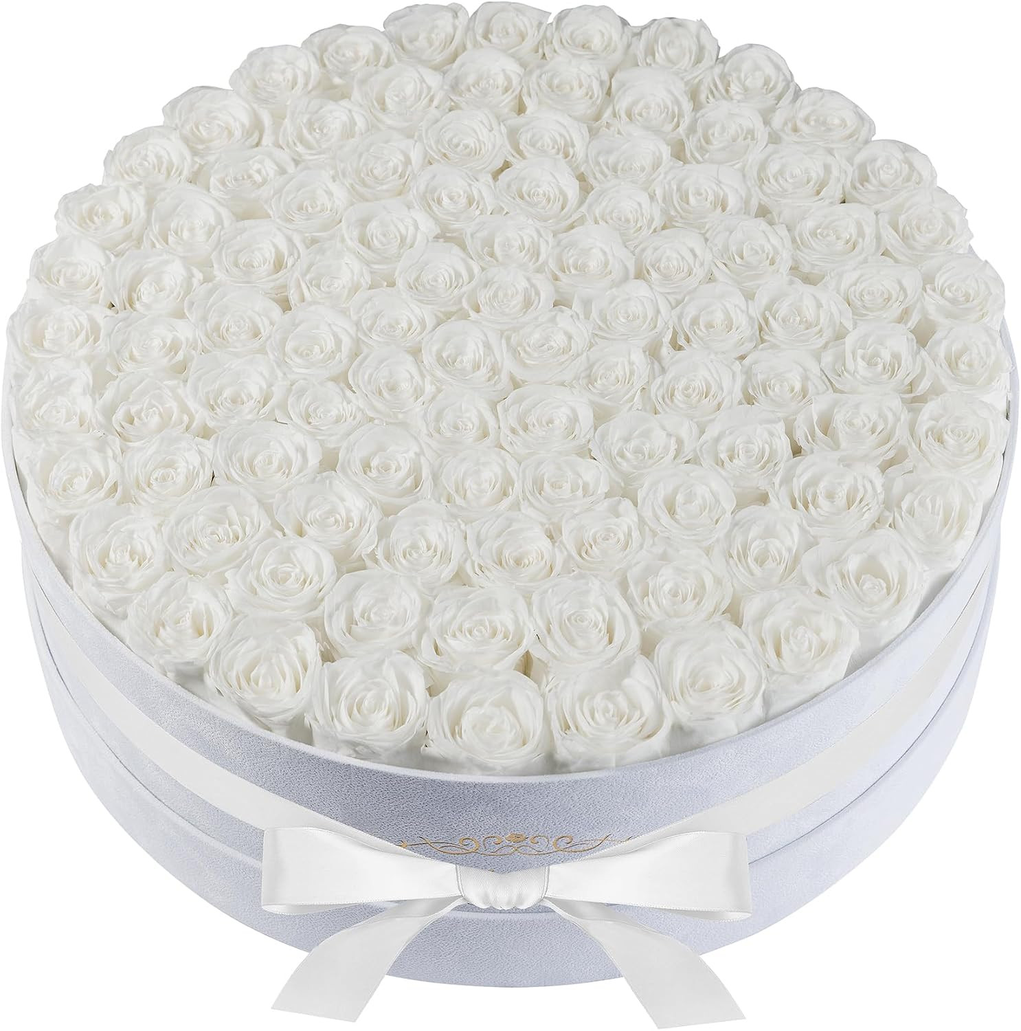 50 Piece Roses in a Velvet Box, Flowers for Delivery, Presereved Flowers Birthda