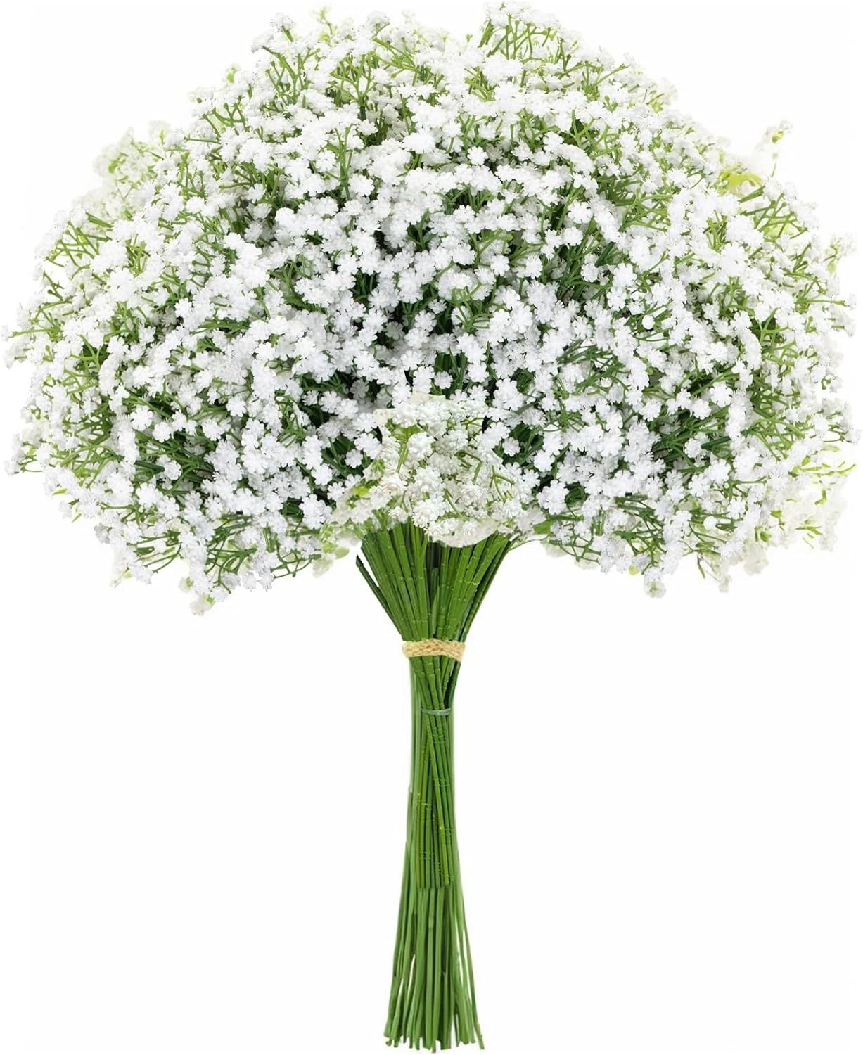 10PCS 21-inch Sturdy Artificial Baby’s Breath Flowers – Non-Shedding Design f…
