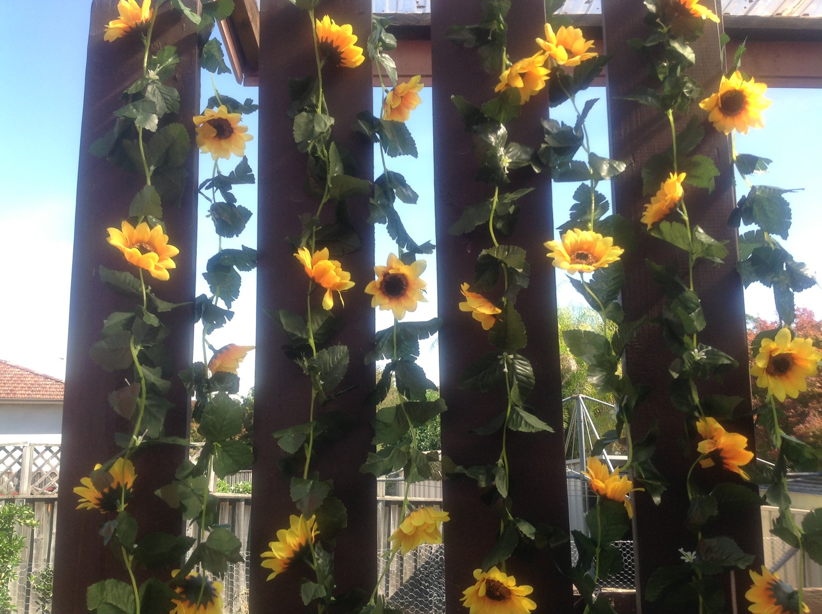 5x/10x Artificial silk sunflower vine flower 240cm 8 Heads for wedding home F98