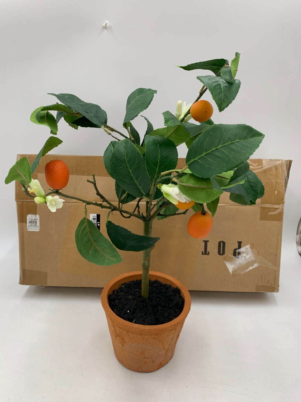 Pottery Barn Faux Potted Citrus Tree Kumquat Small #S9120