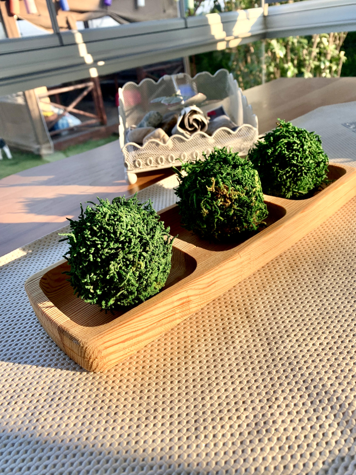 Handmade Green Ball Preserved Moss Nature Art 3 inches Decoration Ball