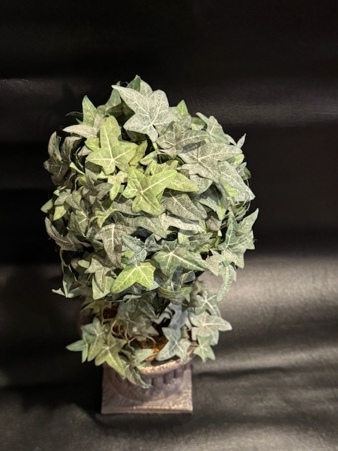 Artificial Ivy Topiary Plant in Urn Planter 16” Table Décor