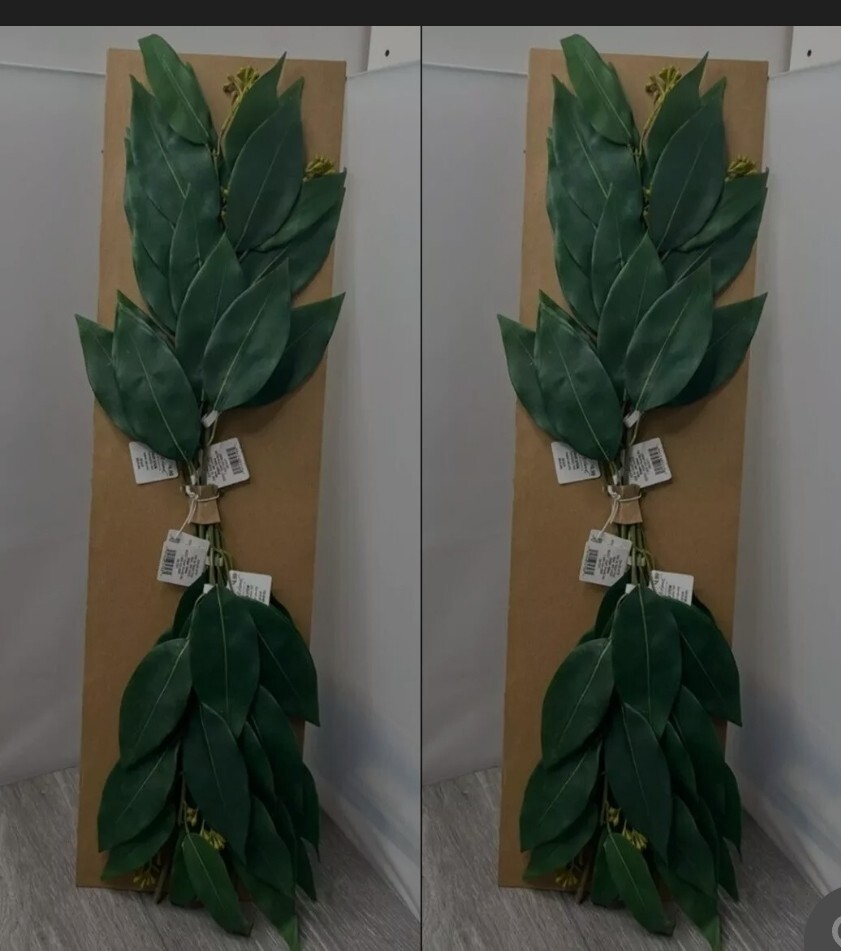Hearth & Hand by Magnolia Eucalyptus Leaf Faux Stems *Case*  22″ Floral Stems