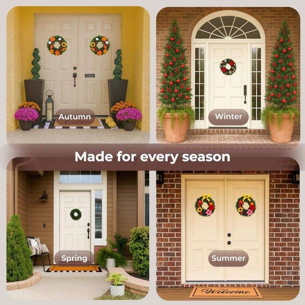 12 In. round Artificial Boxwood Wreath