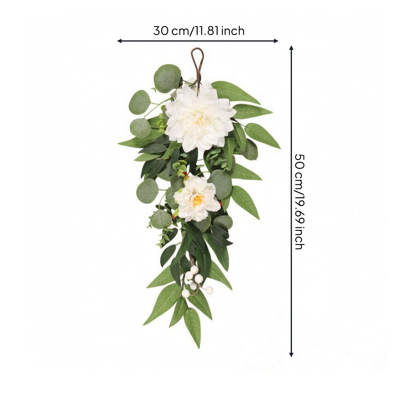 Hanging Floral Decoration Textile and Synthetic Material Artificial Flower Door
