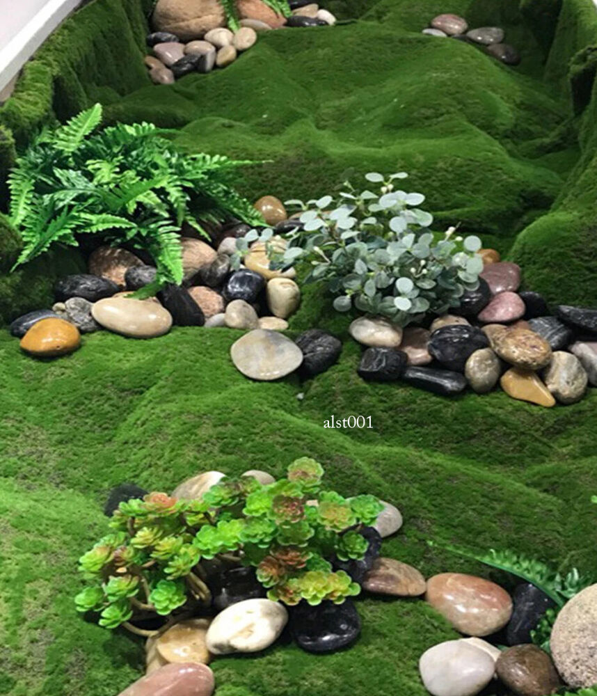 New Artificial Moss, Fake Green Plants, Room and Garden Decoration