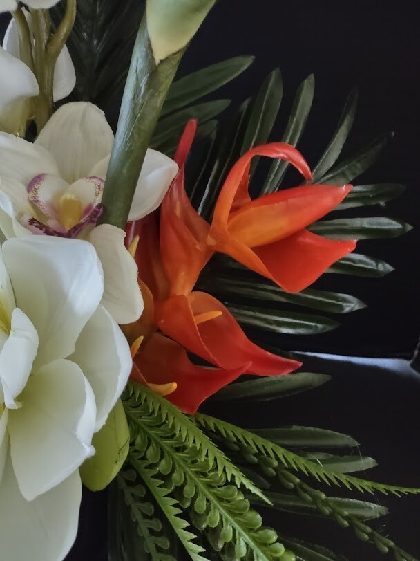 Artificial Tropical table centerpiece