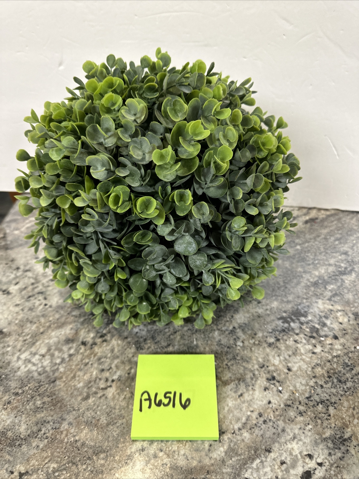 11″ Faux Real Touch Eucalyptus Sphere Green Valerie Parr Hill