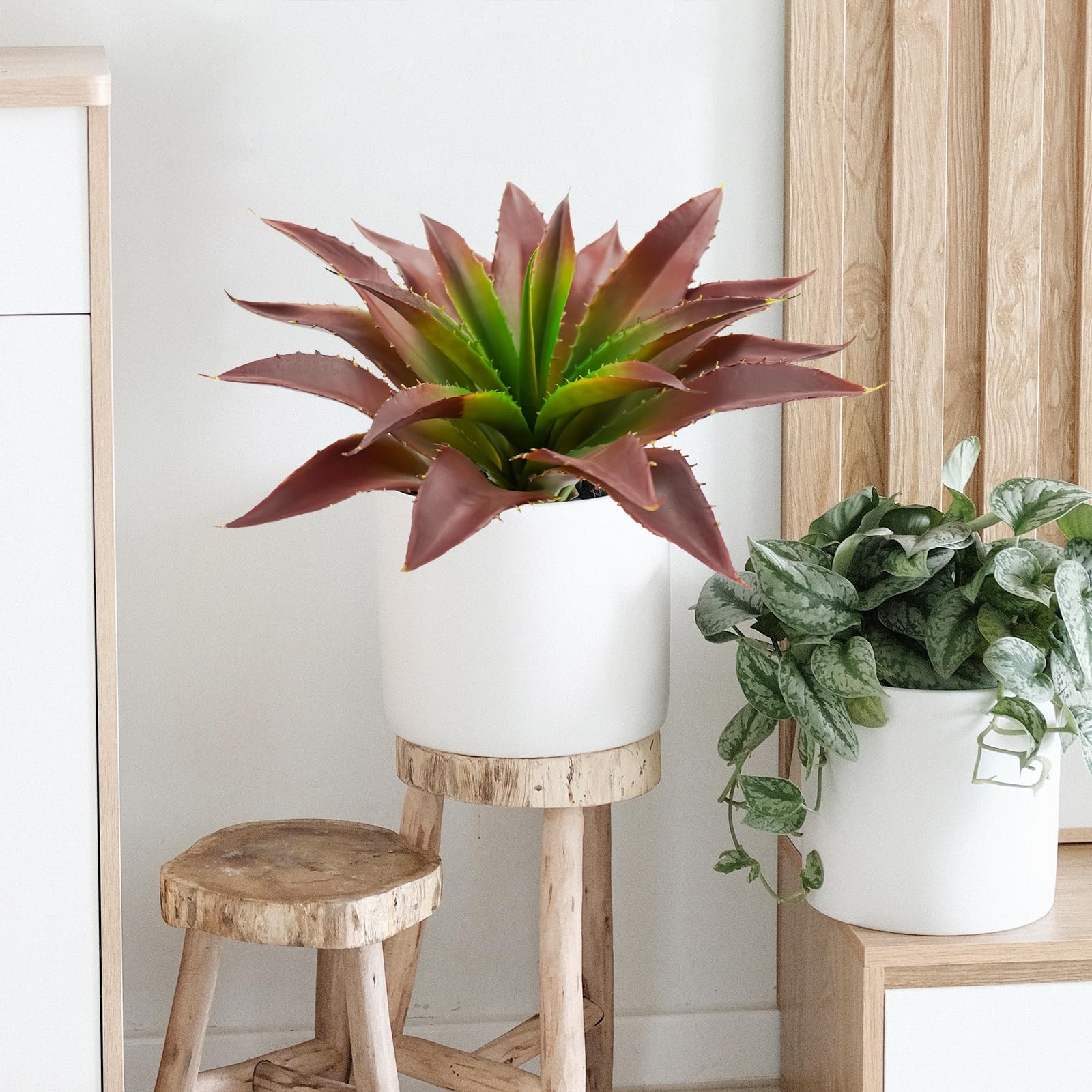 Succulents Plants Artificial, Large Fake Succulents Flowers Unpotted Real Tou…