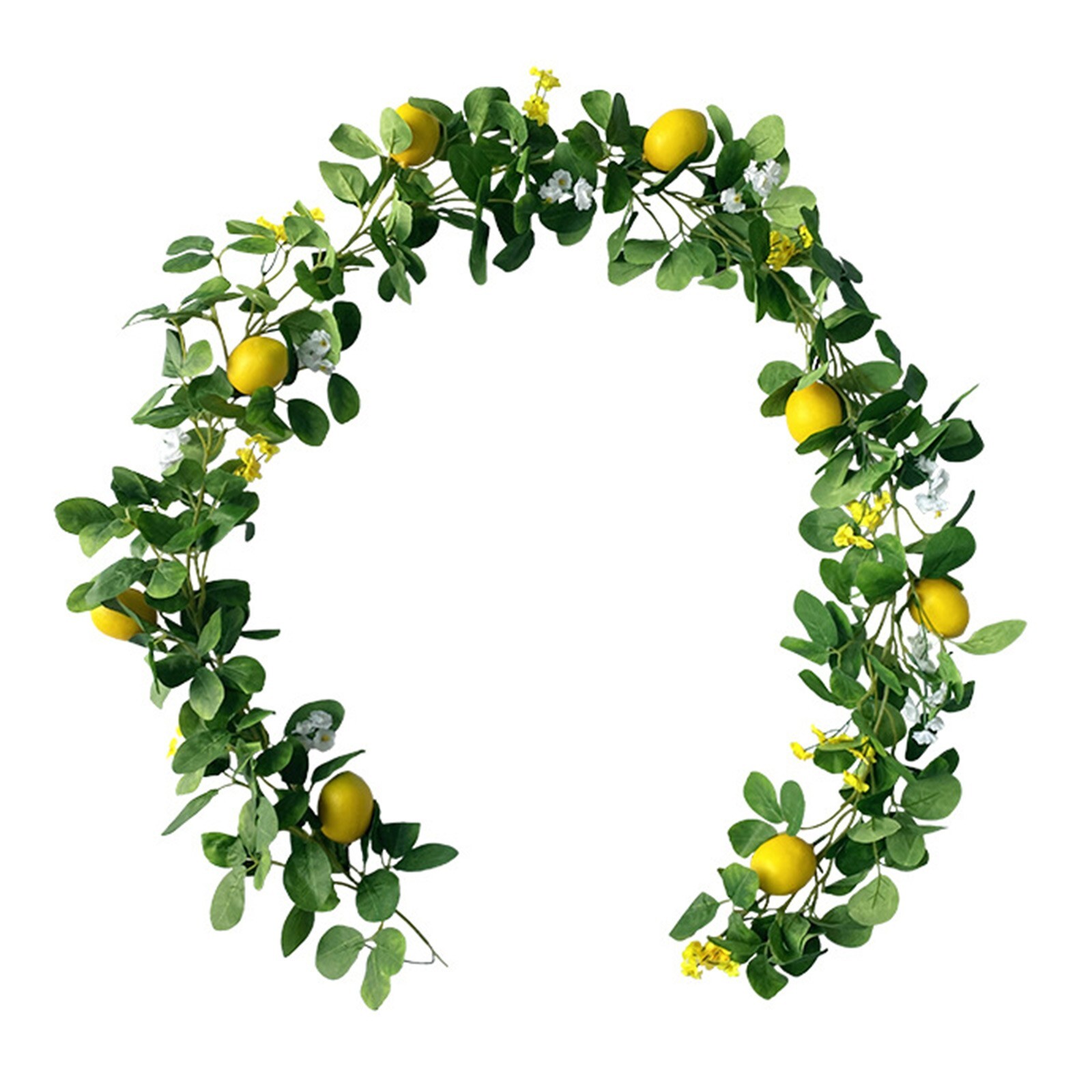 Artificial Lemon Garland Wreath for Front Door Wall Table Party Wedding Decor