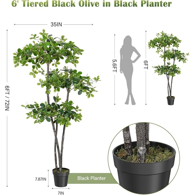 Artificial Olive Tree W/ LED Lights Faux Indoor Plant Home Decor Display New