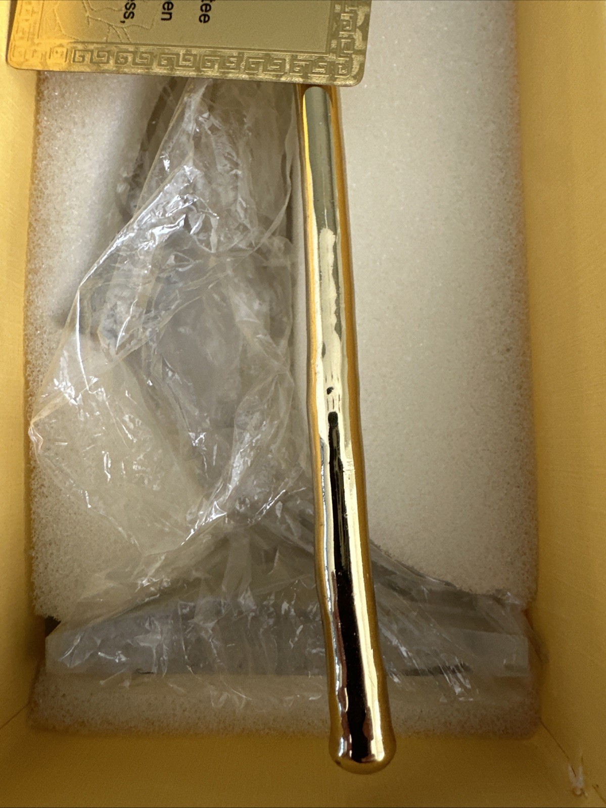 Sinvitron Gold Dipped Rose 24K Real Rose Long Stem Gold Plated Rose w/ Stand