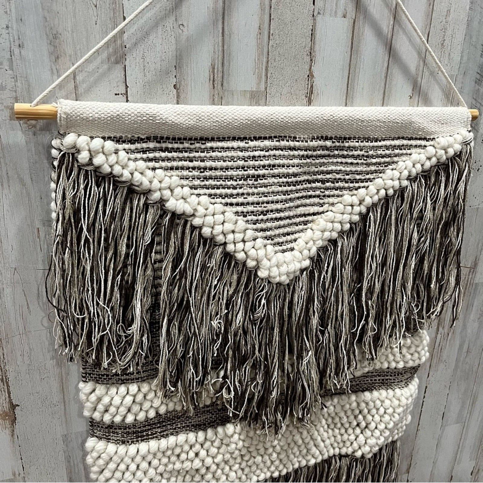 Boho Chic Rug Wall Hanging Home Decor Neutral Minimalistic