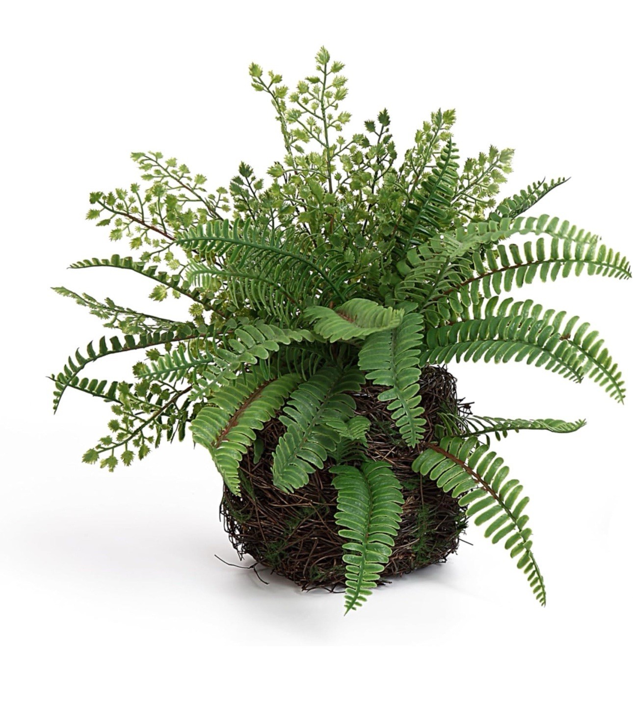 Artificial Boston Fern Plants Bushes Faux Plants Shrubs Greenery for House,